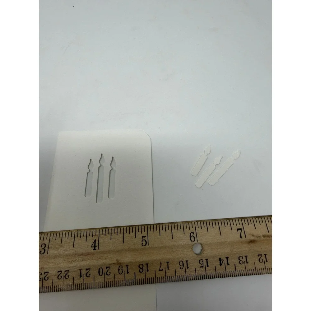 Martha Stewart Crafts 3 Candles Paper Punch Birthday Christmas Discontinued